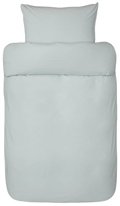 Blåt sengetøj 140x200 cm - Frøya himmelblå sengesæt - 100% stenvasket økologisk bomuld - Høie sengetøj